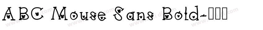 ABC Mouse Sans Bold字体转换